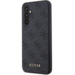 Guess GUHCSA54G4GFGR A54 5G A546grey hard case 4G Metal Gold Logo - imagine 2
