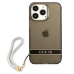 Guess GUHCP13XHTSGSK iPhone 13 Pro Max 6,7" black hardcase Translucent Stap - imagine 3