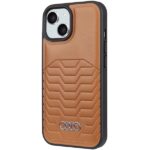 Audi Synthetic Leather MagSafe iPhone 15 Plus / 14 Plus 6.7" brown hardcase AU-TPUPCMIP15M-GT - imagine 2