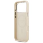 Guess Peony Hot Stamp Script MagSafe Case for iPhone 17 Pro Max Beige - imagine 7