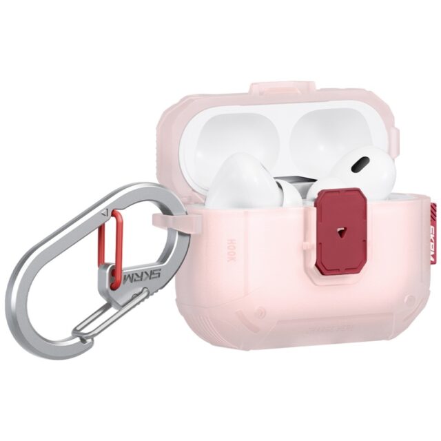 Case Skinarma Mecha LE for AirPods Pro 3 Frost Blush - imagine 2