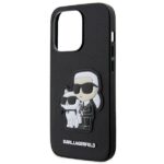 Karl Lagerfeld KLHCP14XSANKCPK iPhone 14 Pro Max 6.7" hardcase black Saffiano Karl & Choupette - imagine 6