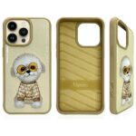 Nimmy case iPhone 15 Pro 6.1" khaki Glasses Cool Dog - imagine 2