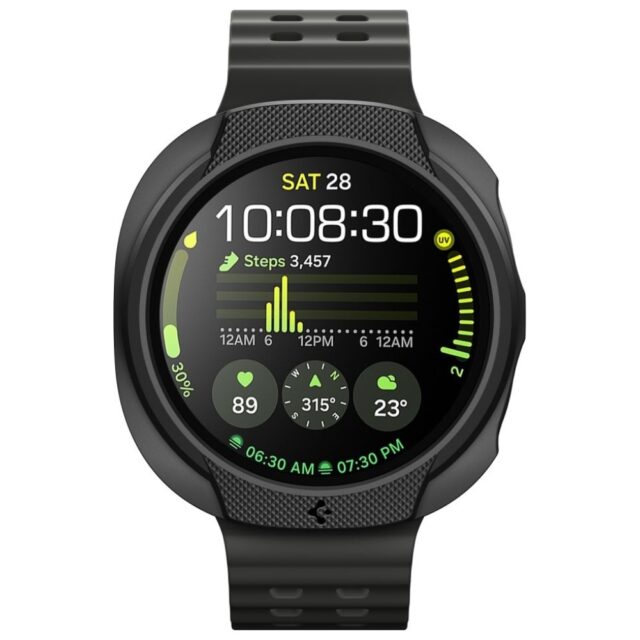 Case Spigen Liquid Air for Samsung Galaxy Watch 8 40mm black - imagine 2