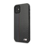 Hardcase case BMW BMHCN61MCARBK iPhone 11 / Xr 6.1" black PU Carbon - imagine 2