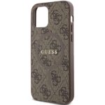 Guess GUHMP12MG4GFRW iPhone 12/12 Pro 6.1" brown hardcase 4G Collection Leather Metal Logo Ma - imagine 6