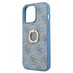 Guess GUHCP13L4GMRBL iPhone 13 Pro / 13 6,1" blue hardcase 4G with ring stand - imagine 6