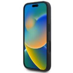 DKNY DKHMP16SPSCMCLK iPhone 16 6.1" black hardcase Plain Silver Logo MagSafe - imagine 5