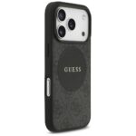 Case Guess 4G Circle Classic Logo MagSafe for iPhone 17 Pro black - imagine 4