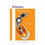 Verbatim Go Mini Optical Mouse USB-A 1000 dpi orange 49023 - imagine 4