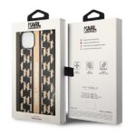 Karl Lagerfeld KLHCP14SPGKLSKW iPhone 14/ 15 / 13 6,1" hardcase brown Monogram Stripe - imagine 8
