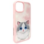 Nimmy case iPhone 15 6.1" pink    Big Eyed Pet 2.0 Cat - imagine 6