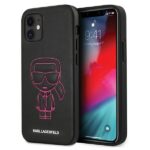 Karl Lagerfeld KLHCP12SPCUIKPI iPhone 12 mini 5,4" pink hardcase Karl Ikonik Outline