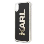 Karl Lagerfeld KLHCI65KAGBK iPhone Xs Max black Karl logo Glitter - imagine 3