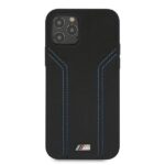 BMW BMHCP12MDLBK case iPhone 12 / 12 Pro 6.1" black hardcase M Collection Blue Lines - imagine 3