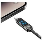 USAMS USB-C to Lightning Cable 30W 1.2m Zinc Alloy Fast Charging Data Cable Meteor Series SJ743USB0 - imagine 6