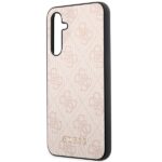 Guess GUHCSA54G4GFPI A54 A546 pink hard case 4G Metal Gold Logo - imagine 6