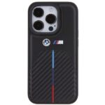 Case BMW BMHCP15X22NSTB iPhone 15 Pro Max 6.7" black Stamped Tricolor Stripe - imagine 3