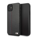 Hardcase case BMW BMHCN61MCARBK iPhone 11 / Xr 6.1" black PU Carbon