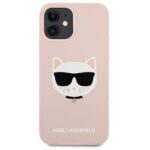 Karl Lagerfeld KLHCP12SSLCHLP iPhone12 mini 5,4" hardcase light pink Silicone Choupette - imagine 3