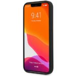 Guess GUHCP13MLSLMGBK iPhone 13 / 14 / 15 6.1" black hardcase Silicone Script Gold Logo - imagine 4