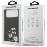 Case Karl Lagerfeld Silicone K&C Sketch  & Logo MagSafe for iPhone 17 Pro Max black - imagine 8