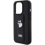 Karl Lagerfeld KLHCP14LGSACHPK iPhone 14 Pro 6.1" black hardcase Gripstand Saffiano Choupette - imagine 6