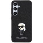 Karl Lagerfeld KLHCS24SGKNPSK S24 S921 black hardcase Fixed Glitter Ikonik Logo Metal Pin - imagine 3