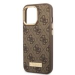 Guess GUHMP13LU4GPRW iPhone 13 Pro /13 6,1" brown hard case 4G Logo Plate MagSafe - imagine 6