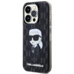 Karl Lagerfeld KLHCP15XHNKMKLK iPhone 15 Pro Max 6.7" black hardcase Monogram Ikonik - imagine 2