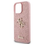 Guess GUHCP16LHG4SGP iPhone 16 Pro 6.3" pink hardcase Fixed Glitter Big 4G - imagine 6