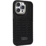 Audi Synthetic Leather MagSafe iPhone 14 Pro Max 6.7" black hardcase AU-TPUPCMIP14PM-GT/D3-BK - imagine 6