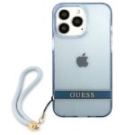 Guess GUHCP13LHTSGSB iPhone 13 Pro / 13 6,1" blue hardcase Translucent Stap - imagine 3
