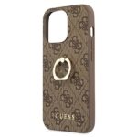 Guess GUHCP13L4GMRBR iPhone 13 Pro / 13 6,1" brown hardcase 4G with ring stand - imagine 6