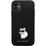 Karl Lagerfeld KLHCN61SMHCNPK iPhone 11/ Xr 6.1" black hardcase Silicone C Metal Pin - imagine 3