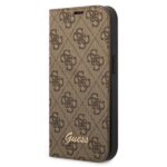 Guess GUBKP14XHG4SHW iPhone 14 Pro Max 6,7" brown book 4G Vintage Gold Logo