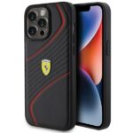 Ferrari FEHCP15XPTWK iPhone 15 Pro Max 6.7" black hardcase Twist Metal Logo