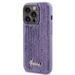 Guess GUHCP15XPSFDGSU iPhone 15 Pro Max 6.7" purple hardcase Sequin Script Metal - imagine 2