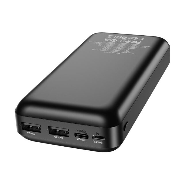 Borofone BJ16A Cube 20000mAh Black | Powerbank | Power bank, 2x USB - imagine 3