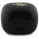 Guess Bluetooth headphones GUTWSJ144ESK TWS + docking station black Iridescent 4G Printed Logo - imagine 4