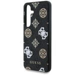 Case Guess 4G Printed Colored Peony Pattern MagSafe to Samsung Galaxy S25 black - imagine 6