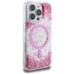 Guess HC Resin Bottom Glitter iPhone 16 Pro MagSafe Case Pink - imagine 4