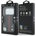 Case BMW M Perforated Stripe Logo MagSafe for iPhone 17 Pro red - imagine 8