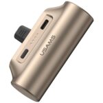 USAMS PB79 Mini Tail Plug Portable Power Bank 3000mAh USB-C beige