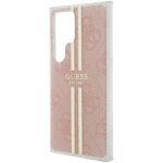 Guess GUHCS24LH4PSEGP S24 Ultra S928 pink hardcase IML 4G Gold Stripe - imagine 6