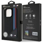 BMW BMHMP16X23PUTRK iPhone 16 Pro Max 6.9" black hardcase M Meshed Tricolor Stripes MagSafe - imagine 8