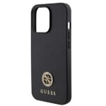 Guess GUHCP13XPS4DGPK iPhone 13 Pro Max 6.7" black hardcase Strass Metal Logo - imagine 6
