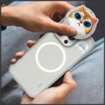 Nimmy Glasses Cool Cat MagSafe case for iPhone 16 Pro Max grey - imagine 9