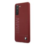 BMW BMHCS21MSLBLRE S21+ G996 red hardcase Silicone Signature Logo - imagine 2