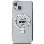 Karl Lagerfeld KLHMP15SHMRSCHH iPhone 15/ 14 / 13 6.1" white hardcase Ring Stand Choupette Hea - imagine 3